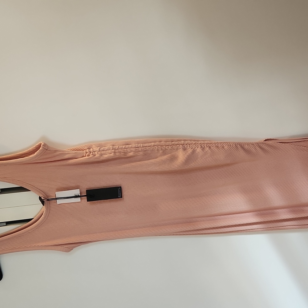 The Range Alloy Rib Cinched Midi Dress in Dusty Desert size S - Picture 9 of 17